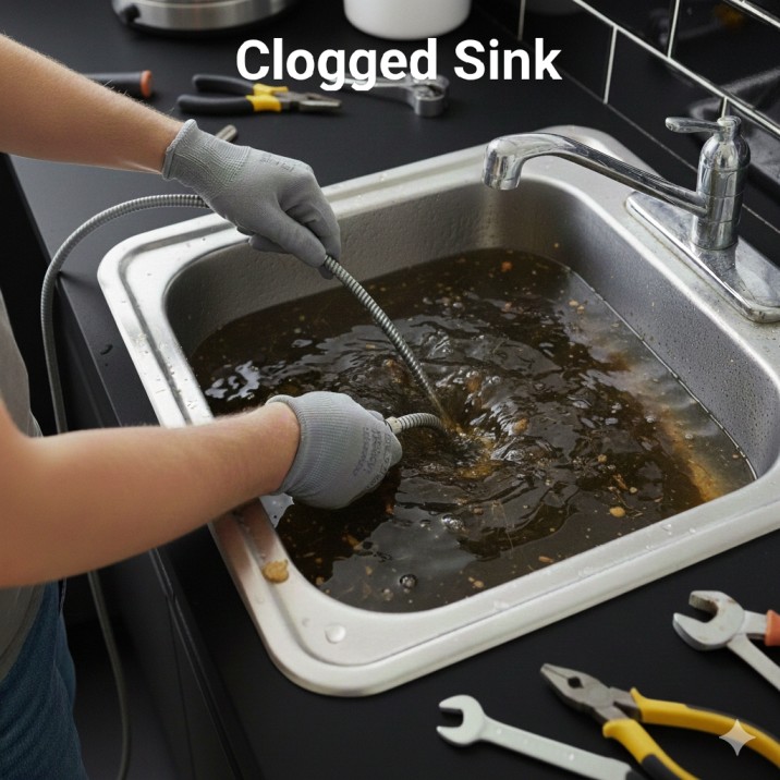 Clogged Sink
